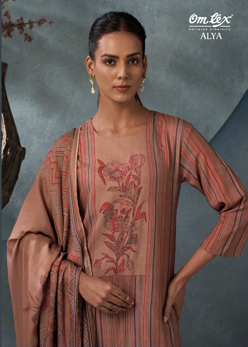 Alya Omtex Pashmina Suits Exporter Gujarat