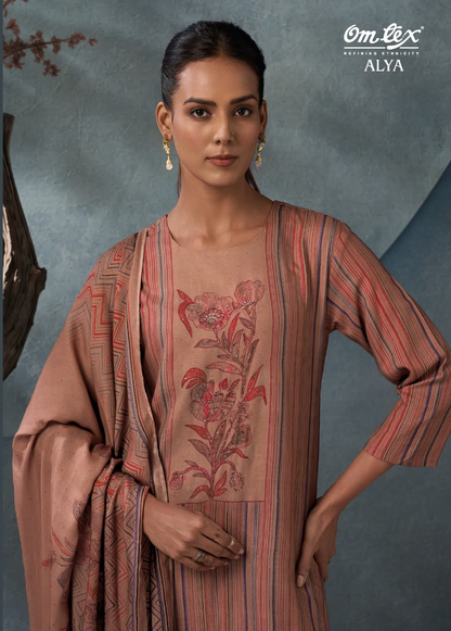 Alya Omtex Pashmina Suits Exporter Gujarat