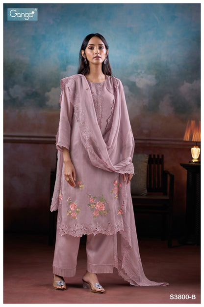 Alzora 3800 Ganga Premium Bemberg Plazzo Style Suits Exporter Gujarat