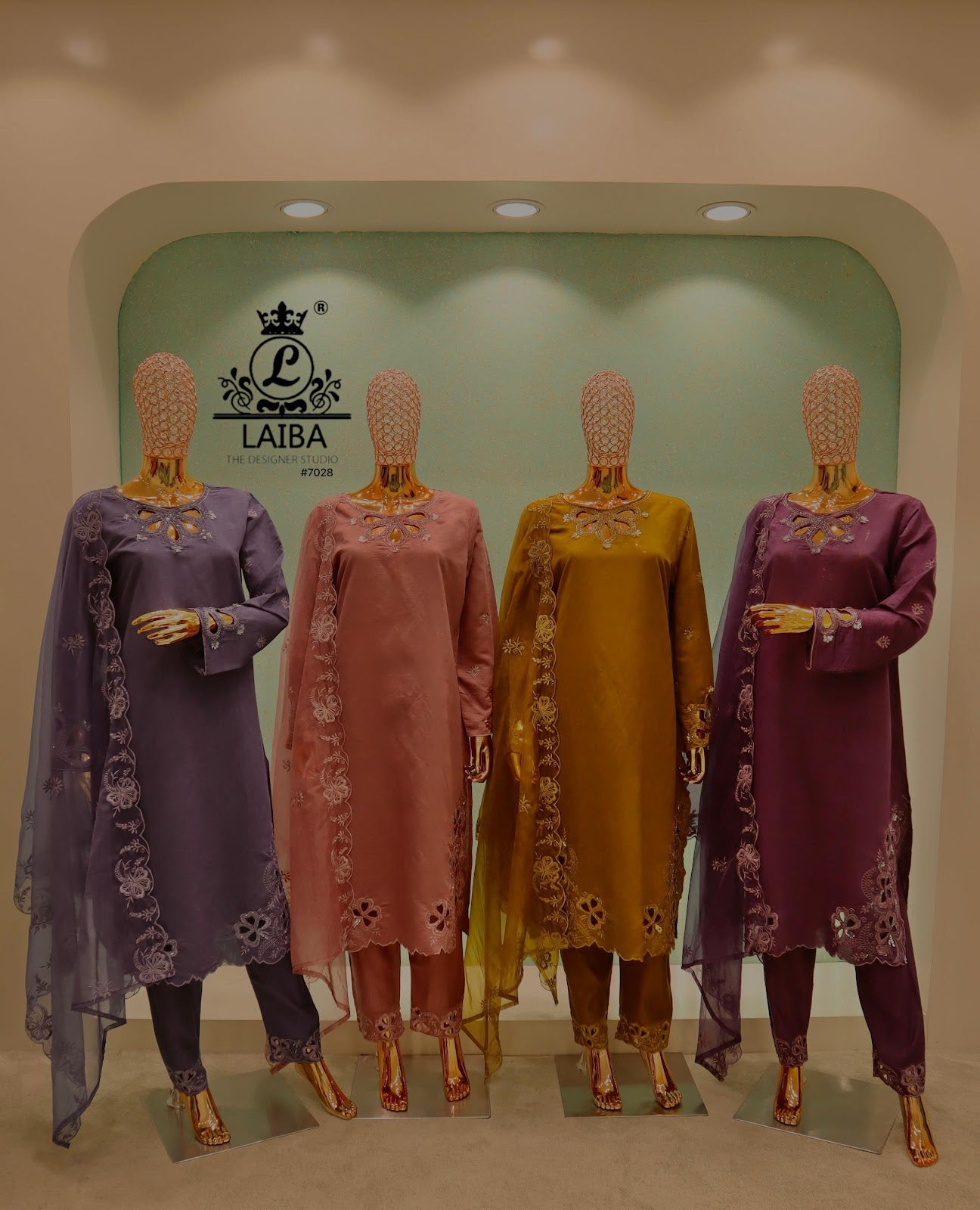 Am 7028 Laiba Viscose Pakistani Readymade Suits Wholesale Price