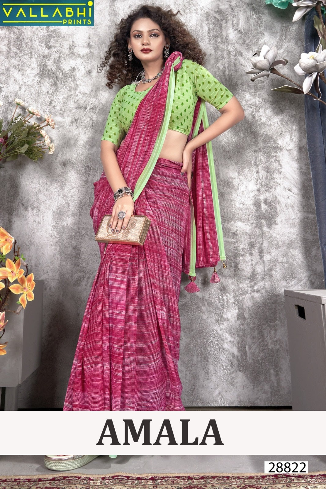 Amala Vallabhi Prints Georgette Sarees Exporter