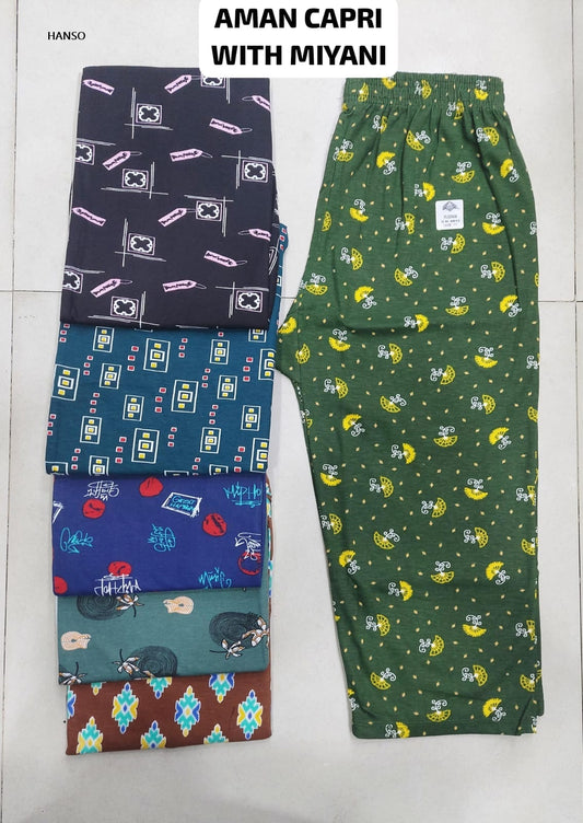 Aman Hanso Cotton Womens Capri Exporter India