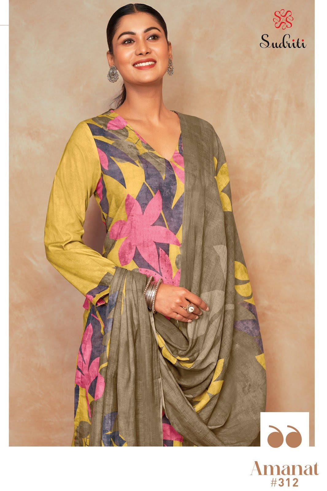 Amanat Sudriti Sahiba Pure Cotton Plazzo Style Suits Wholesale