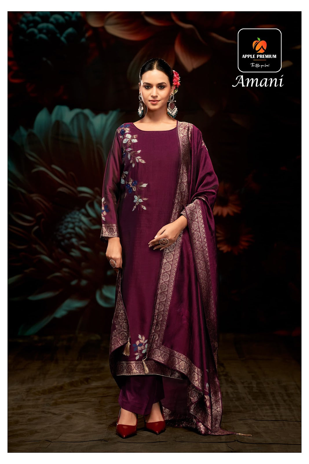 Amani Apple Premium Viscose Pant Style Suits Wholesale