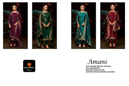 Amani Apple Premium Viscose Pant Style Suits Wholesale