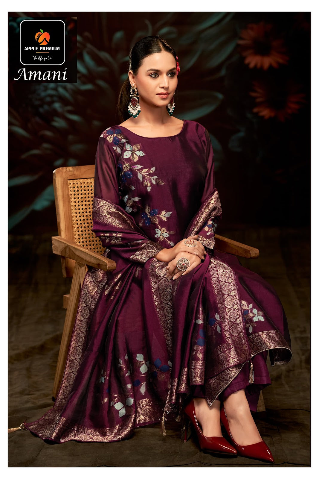 Amani Apple Premium Viscose Pant Style Suits Wholesale