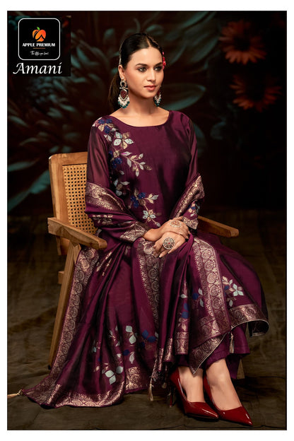 Amani Apple Premium Viscose Pant Style Suits Wholesale