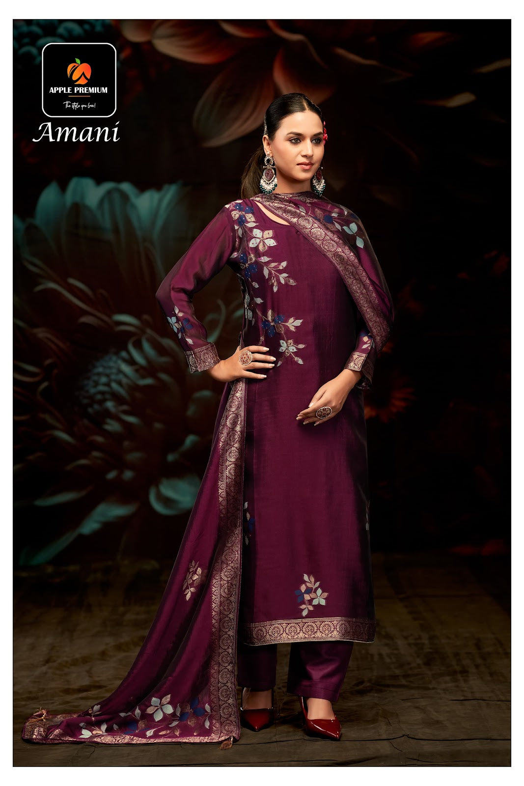 Amani Apple Premium Viscose Pant Style Suits Wholesale