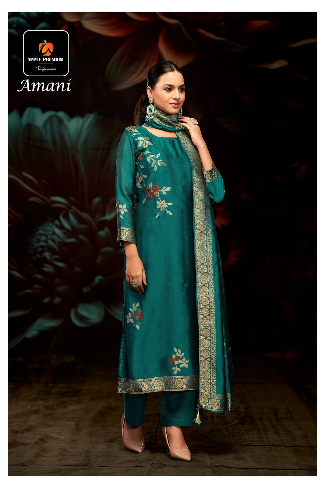 Amani Apple Premium Viscose Pant Style Suits Wholesale