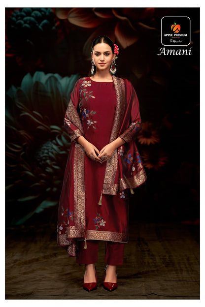 Amani Apple Premium Viscose Pant Style Suits Wholesale