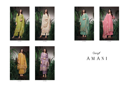 Amani Ganga Premium Viscose Plazzo Style Suits Wholesaler India