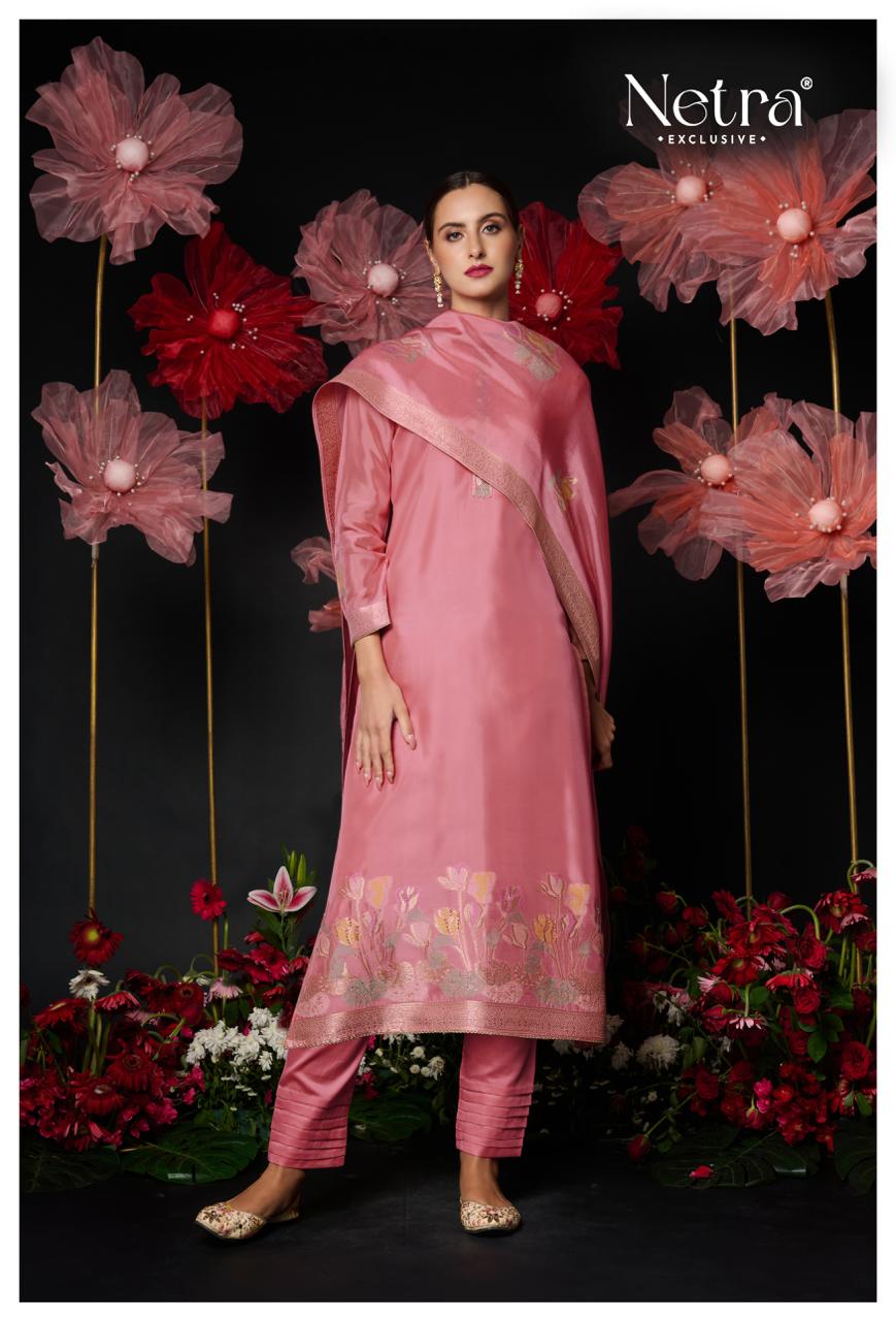 Amani Netra Silk Jacquard Pant Style Suits Wholesale Price