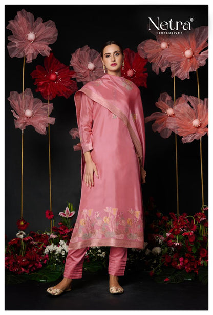 Amani Netra Silk Jacquard Pant Style Suits Wholesale Price