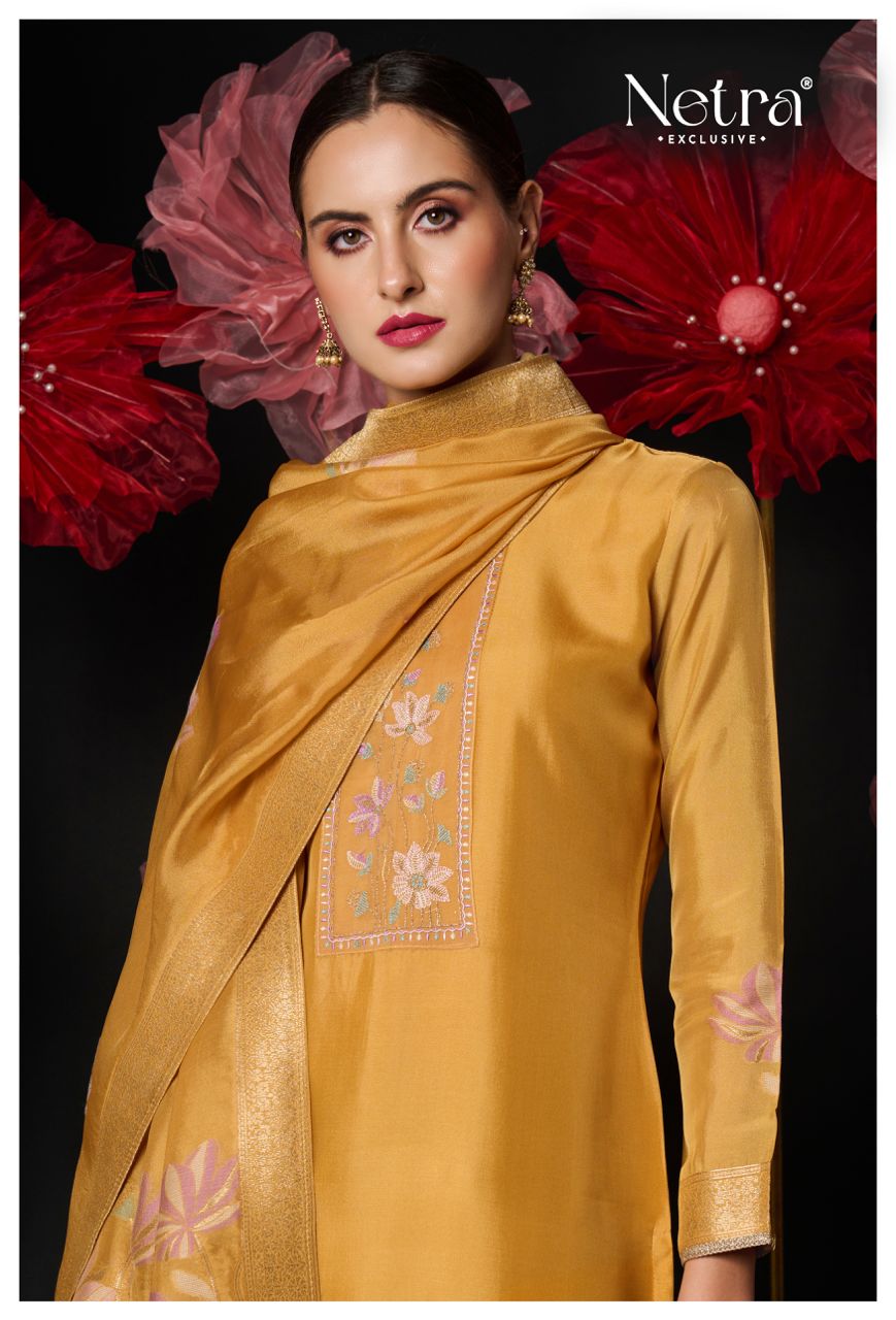 Amani Netra Silk Jacquard Pant Style Suits Wholesale Price