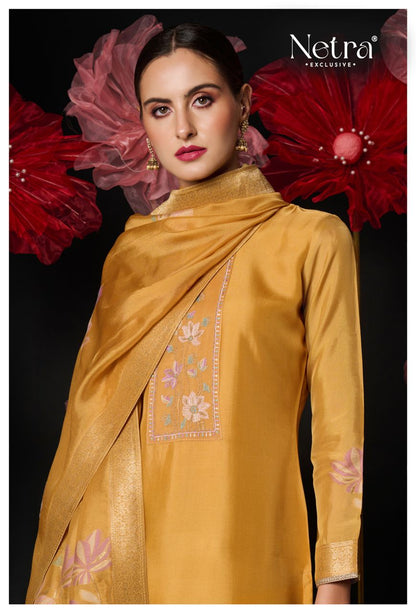 Amani Netra Silk Jacquard Pant Style Suits Wholesale Price