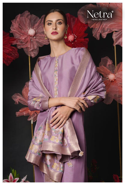Amani Netra Silk Jacquard Pant Style Suits Wholesale Price