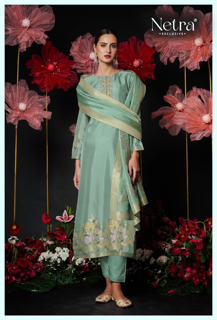 Amani Netra Silk Jacquard Pant Style Suits Wholesale Price