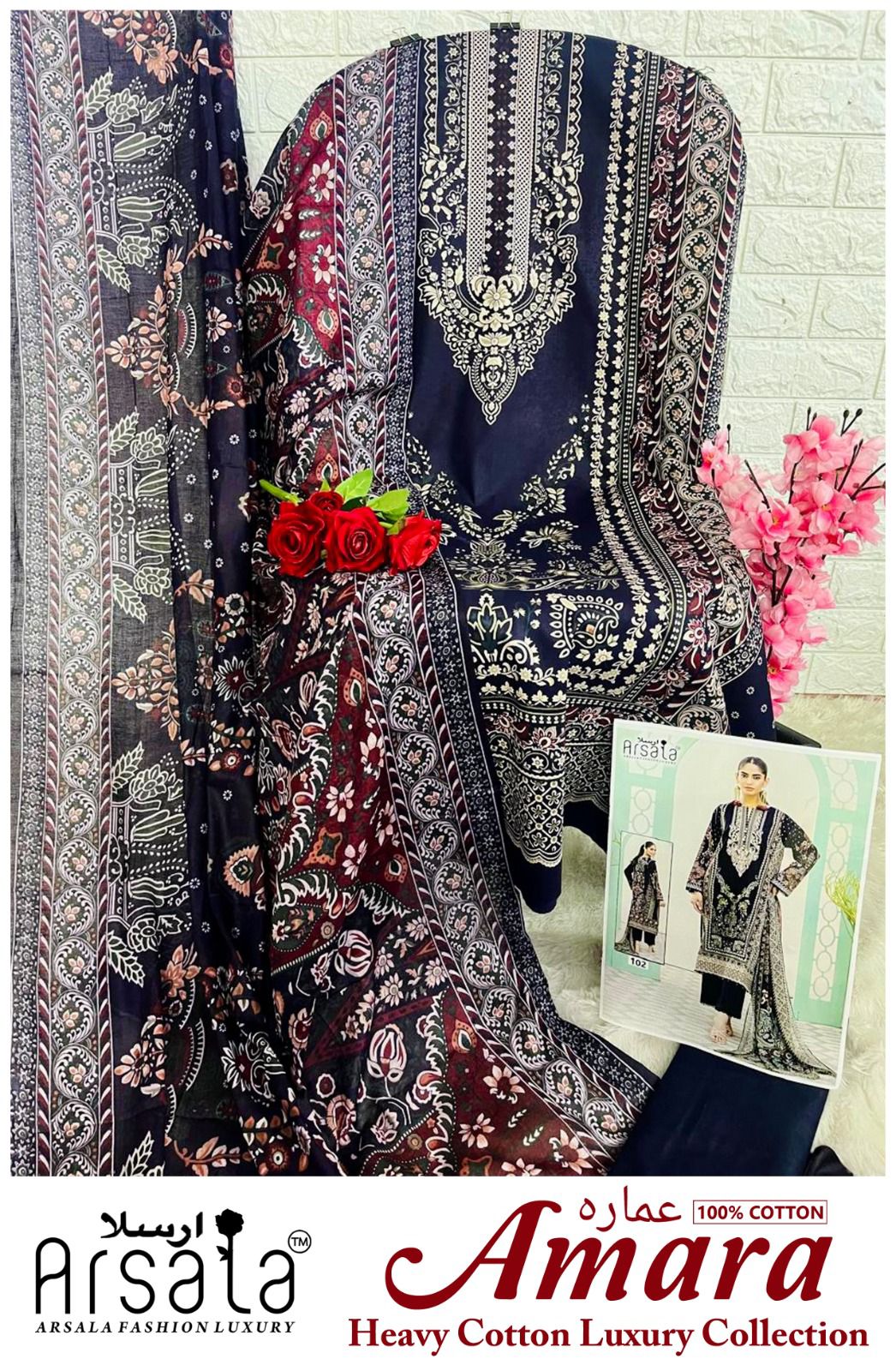 amara heavy cotton luxury collection arsala fashion karachi salwar suits manufacturer gujarat
