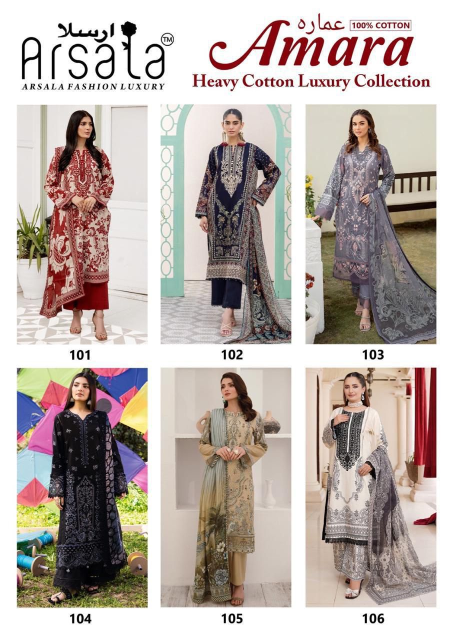 amara heavy cotton luxury collection arsala fashion karachi salwar suits manufacturer gujarat