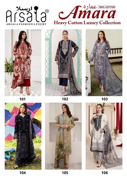 amara heavy cotton luxury collection arsala fashion karachi salwar suits manufacturer gujarat