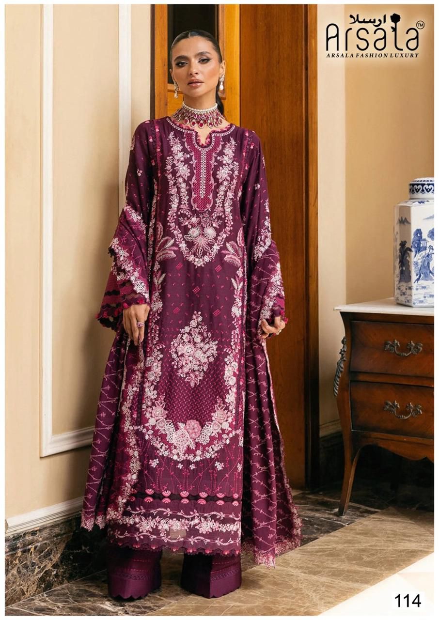 Amara Vol 2 Heavy Cotton Luxury Collection Arsala Fashion Karachi Salwar Suits Manufacturer Gujarat