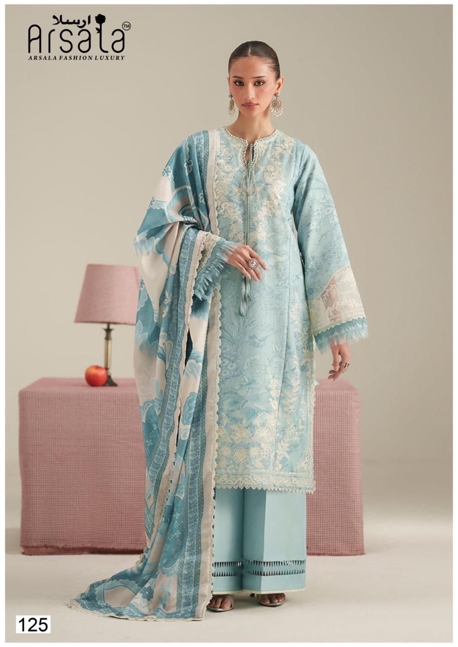 Amara Vol 3 Cotton Luxury Collection Arsala Fashion Lawn Karachi Salwar Suits Wholesaler Gujarat