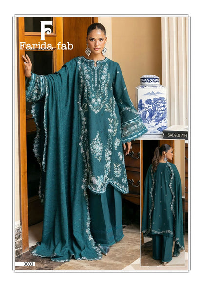 Amara Vol 3 Farida Fab Lawn Cotton Karachi Salwar Suits Wholesaler Gujarat