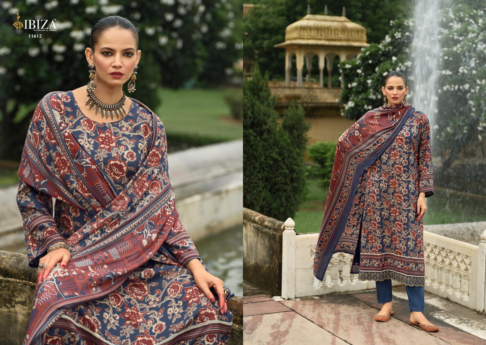 Amara Vol 3 Ibiza Viscose Pashmina Suits Wholesaler India