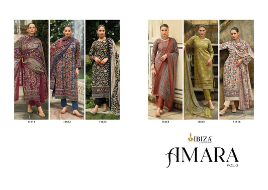 Amara Vol 3 Ibiza Viscose Pashmina Suits Wholesaler India