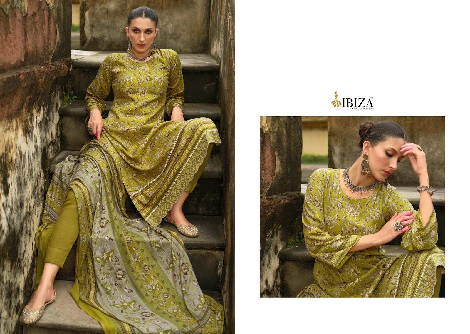 Amara Vol 3 Ibiza Viscose Pashmina Suits Wholesaler India