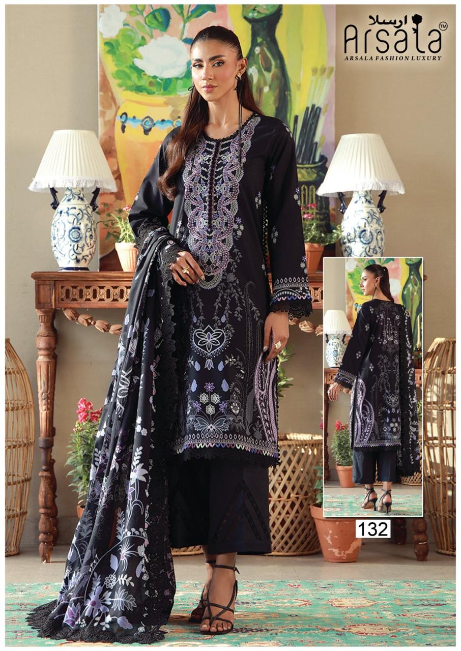 Amara Vol 4 Arsala Fashion Mix Cotton Karachi Salwar Suits Manufacturer India