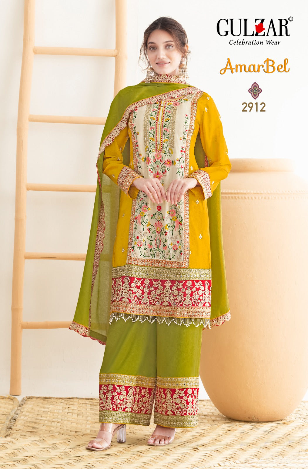 Amarbel Gulzar Chinnon Readymade Suits Wholesaler Ahmedabad