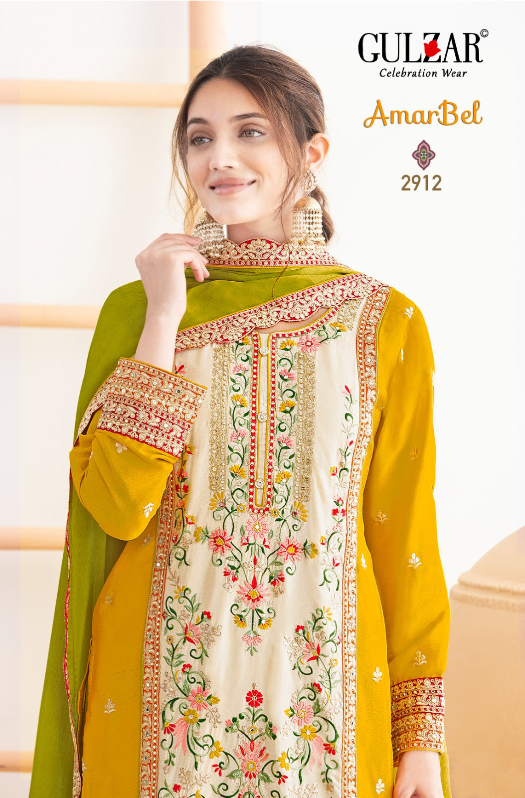 Amarbel Gulzar Chinnon Readymade Suits Wholesaler Ahmedabad