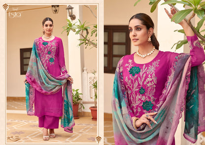 Amaris Esta Designs Organza Pant Style Suits Manufacturer Ahmedabad