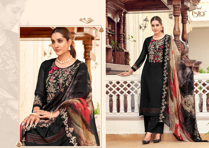 Amaris Esta Designs Organza Pant Style Suits Manufacturer Ahmedabad