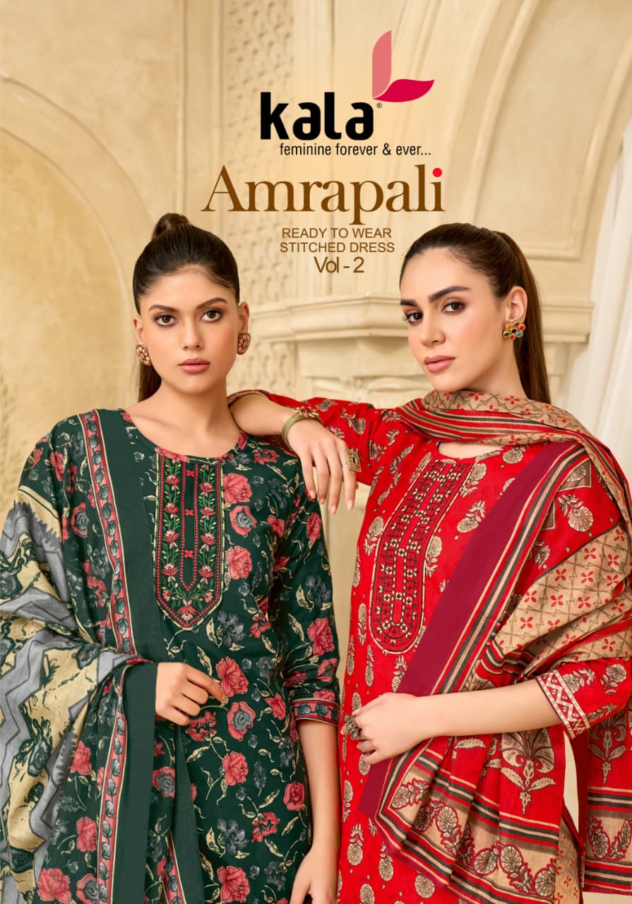 Amarpali Vol 2 Kala Readymade Cotton Pant Suits Wholesale Rate