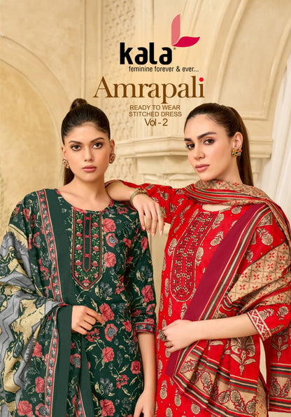 Amarpali Vol 2 Kala Readymade Cotton Pant Suits Wholesale Rate