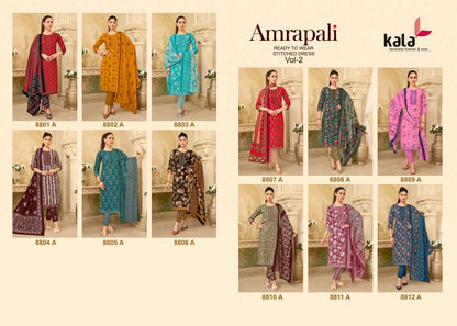 Amarpali Vol 2 Kala Readymade Cotton Pant Suits Wholesale Rate