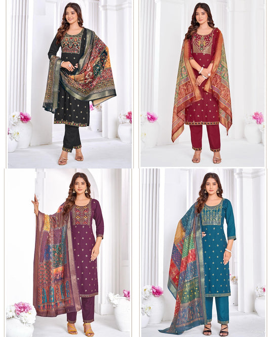 Amaya Bluehills Rayon 14Kg Readymade Pant Style Suits Wholesaler Ahmedabad