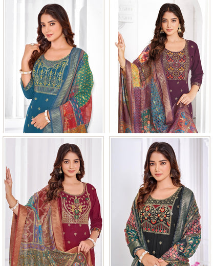 Amaya Bluehills Rayon 14Kg Readymade Pant Style Suits Wholesaler Ahmedabad
