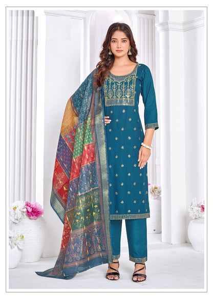 Amaya Bluehills Rayon 14Kg Readymade Pant Style Suits Wholesaler Ahmedabad