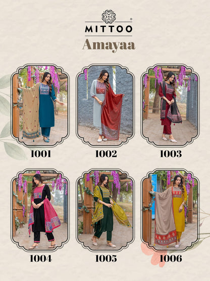 Amayaa Mittoo Modal Readymade Pant Style Suits Manufacturer