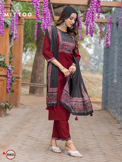 Amayaa Mittoo Modal Readymade Pant Style Suits Manufacturer
