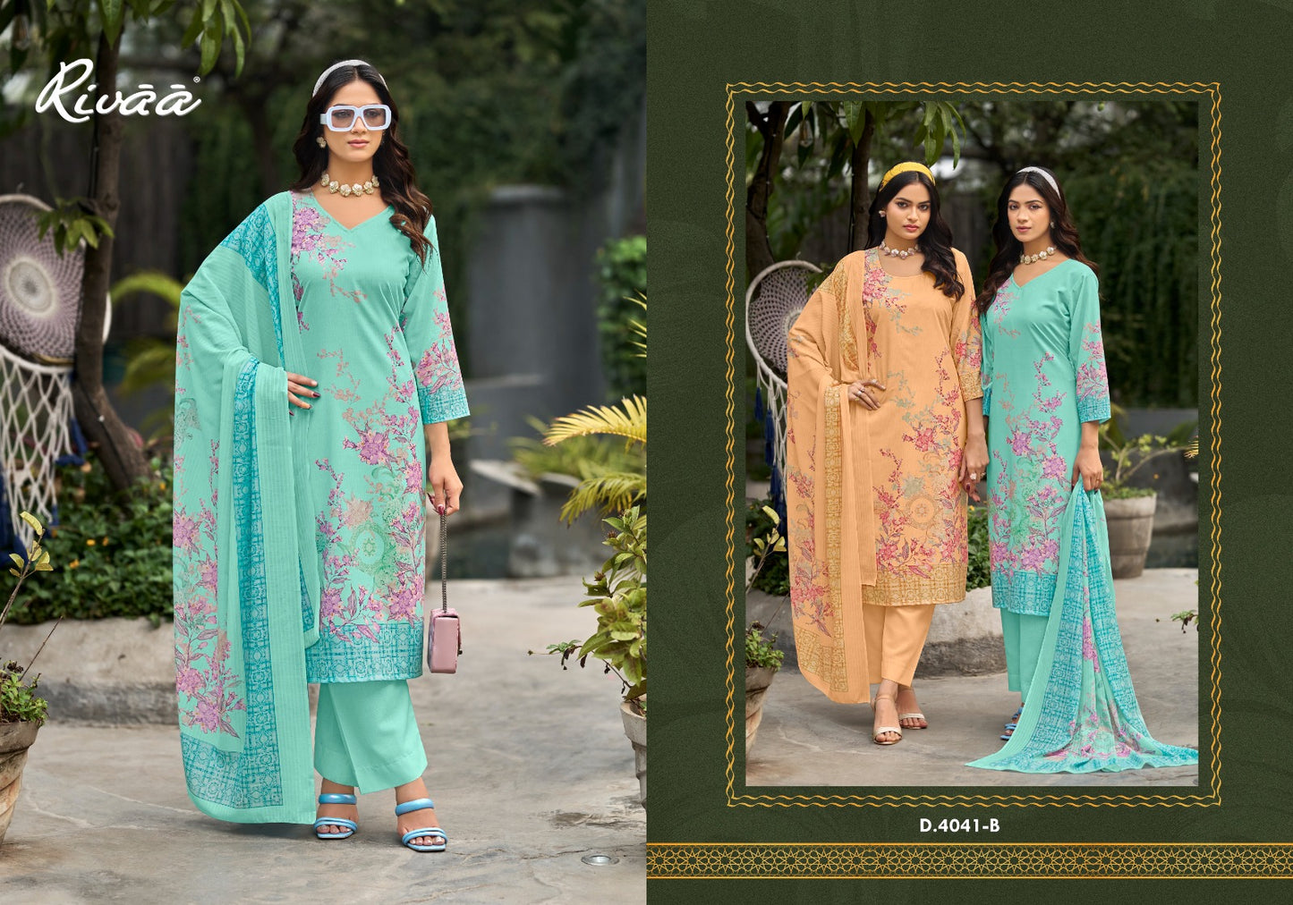 Amaya Rivaa Cotton Pant Style Suits Supplier Gujarat