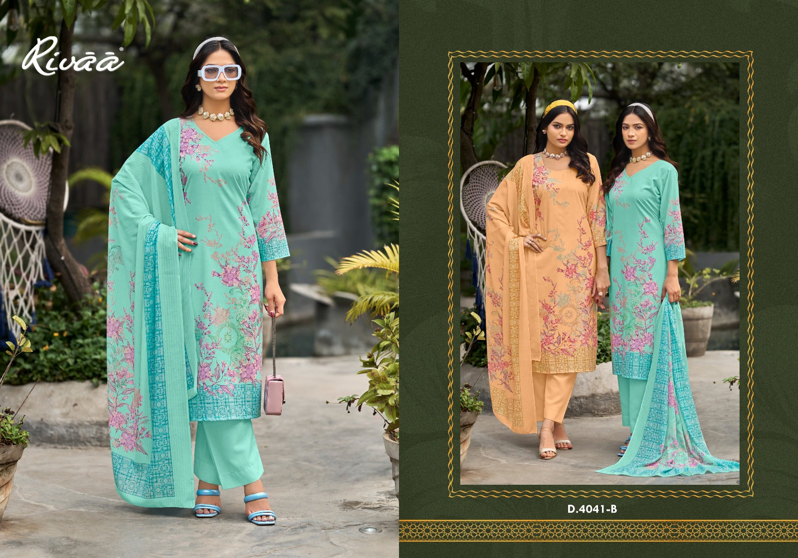 Amaya Rivaa Cotton Pant Style Suits Supplier Gujarat