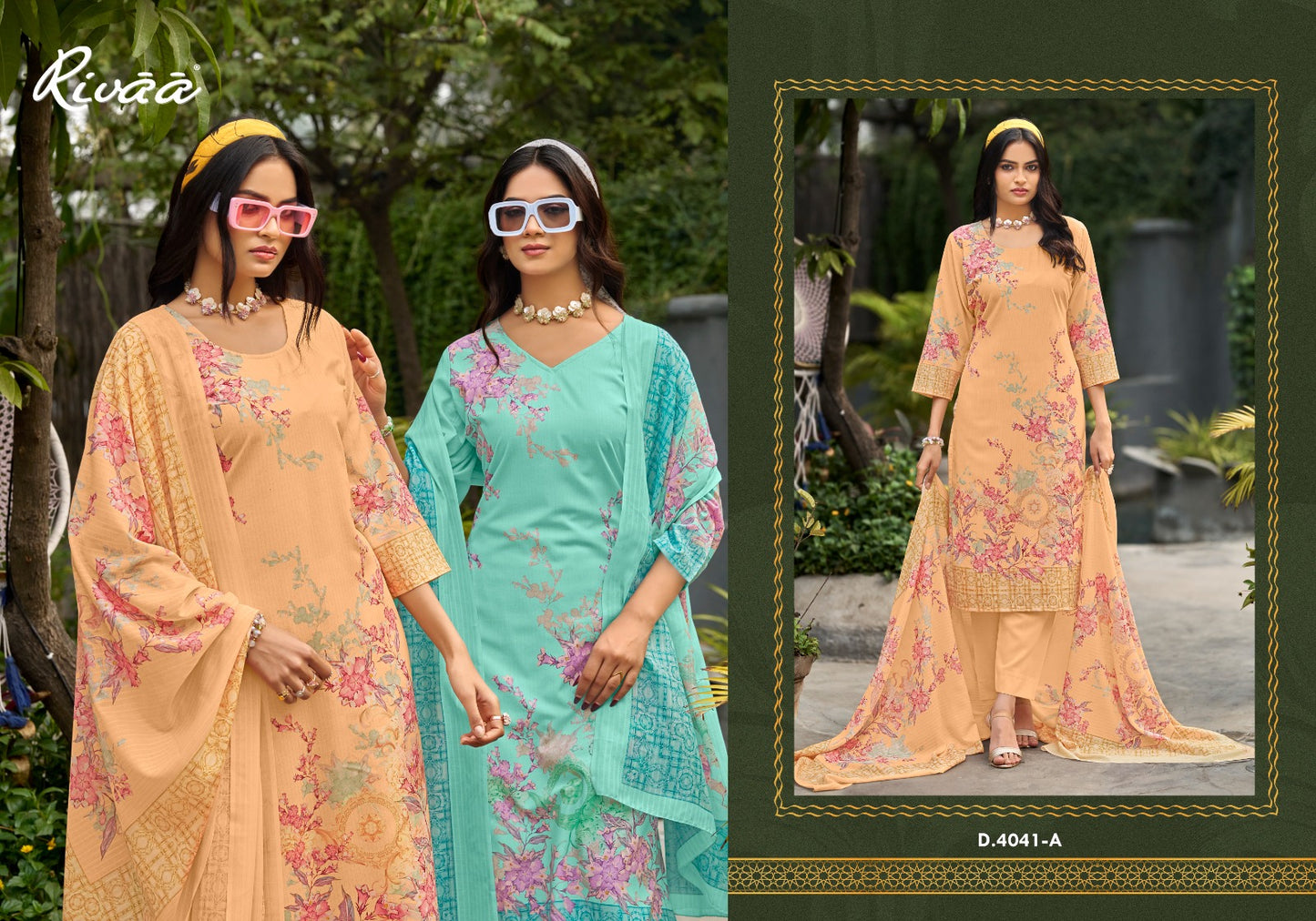 Amaya Rivaa Cotton Pant Style Suits Supplier Gujarat