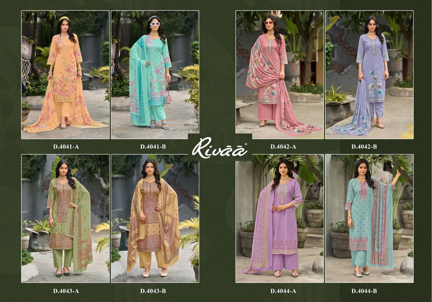 Amaya Rivaa Cotton Pant Style Suits Supplier Gujarat
