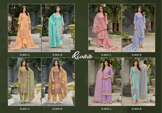 Amaya Rivaa Cotton Pant Style Suits Supplier Gujarat