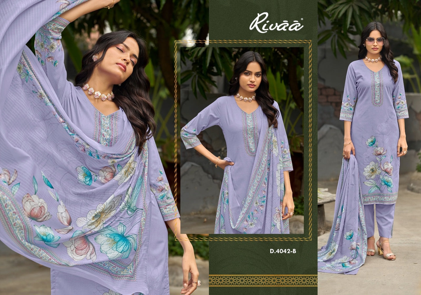 Amaya Rivaa Cotton Pant Style Suits Supplier Gujarat