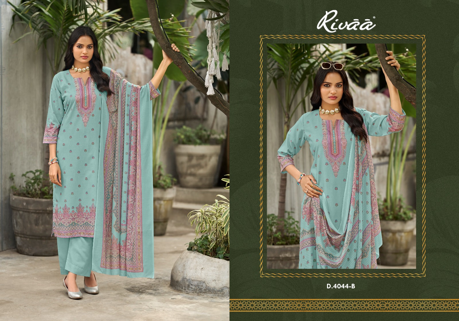 Amaya Rivaa Cotton Pant Style Suits Supplier Gujarat
